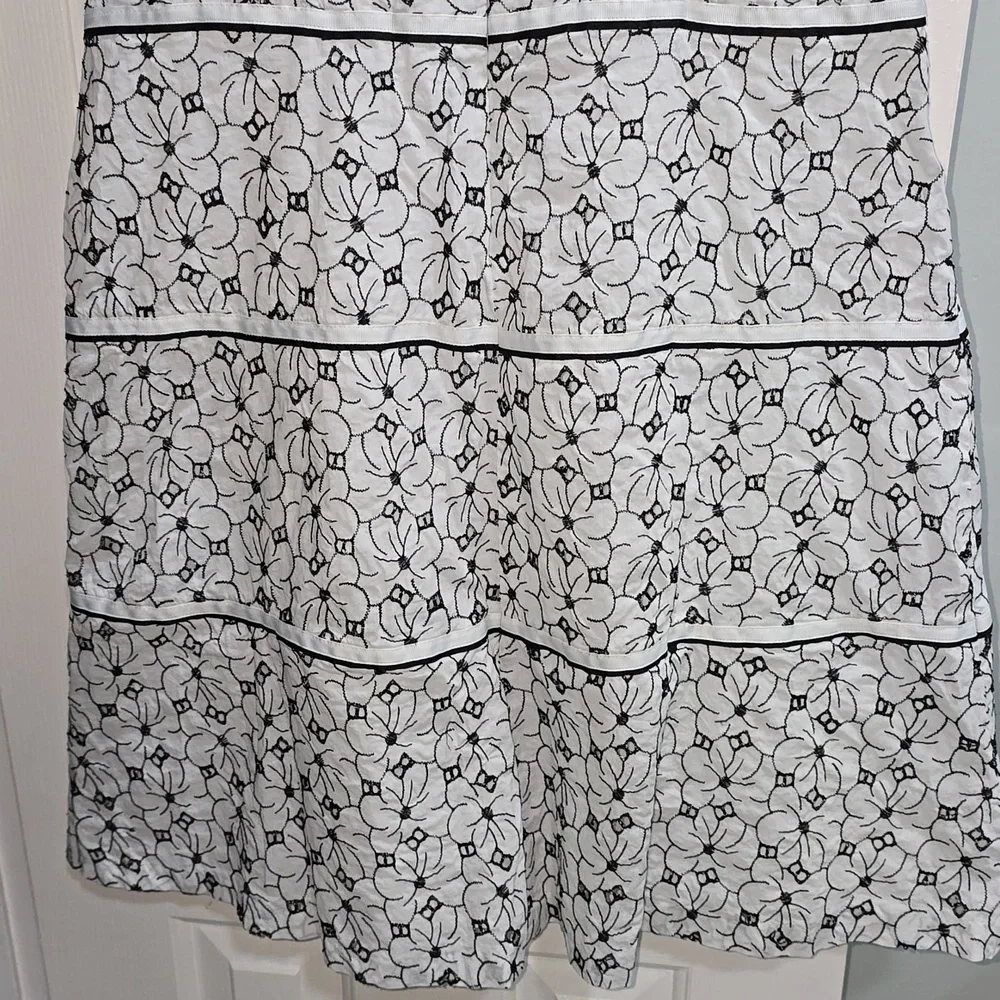 Autograph Black & White Floral Dress Size 14 - Picture 10 of 14